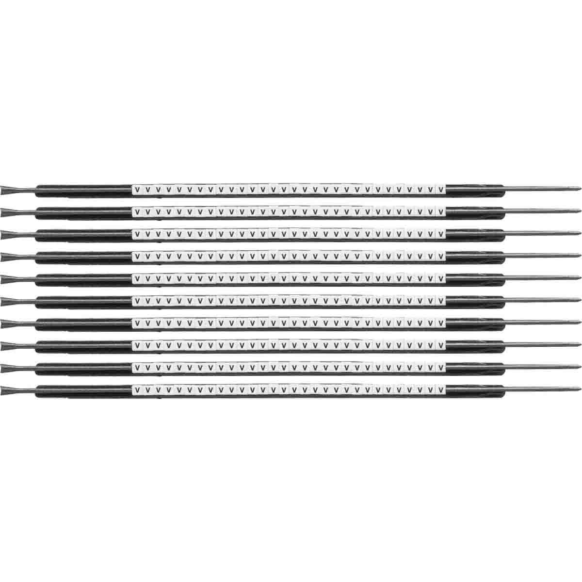 MARKER W 0.053 TO 0.073IN V BK ON WHT