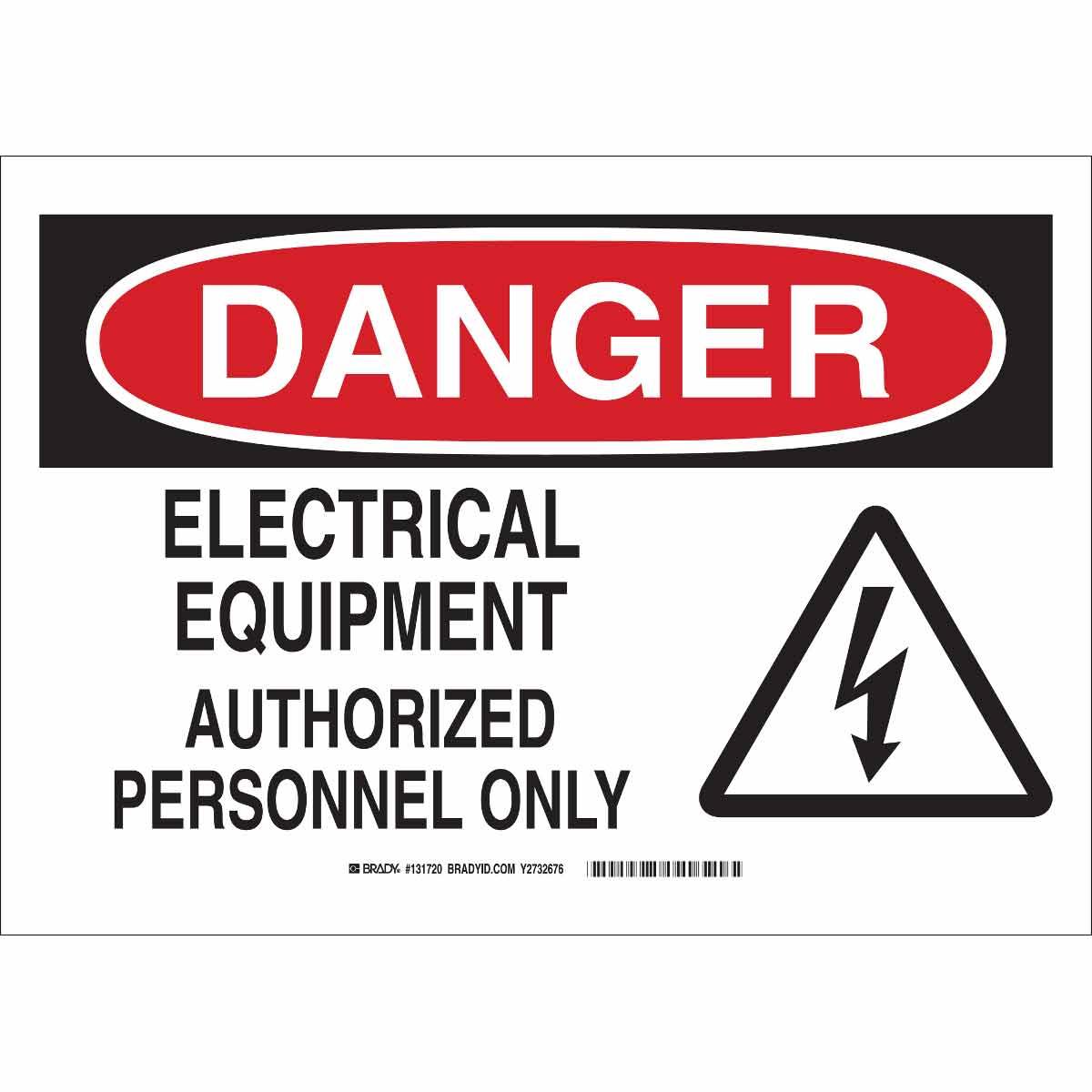 SIGN ADMITTANCE RECT 10IN 14IN B-401 PS