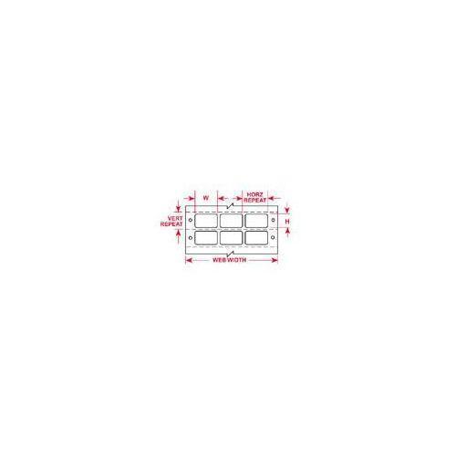 LABEL PTR 1.437IN 2IN WHT B-609 PPR