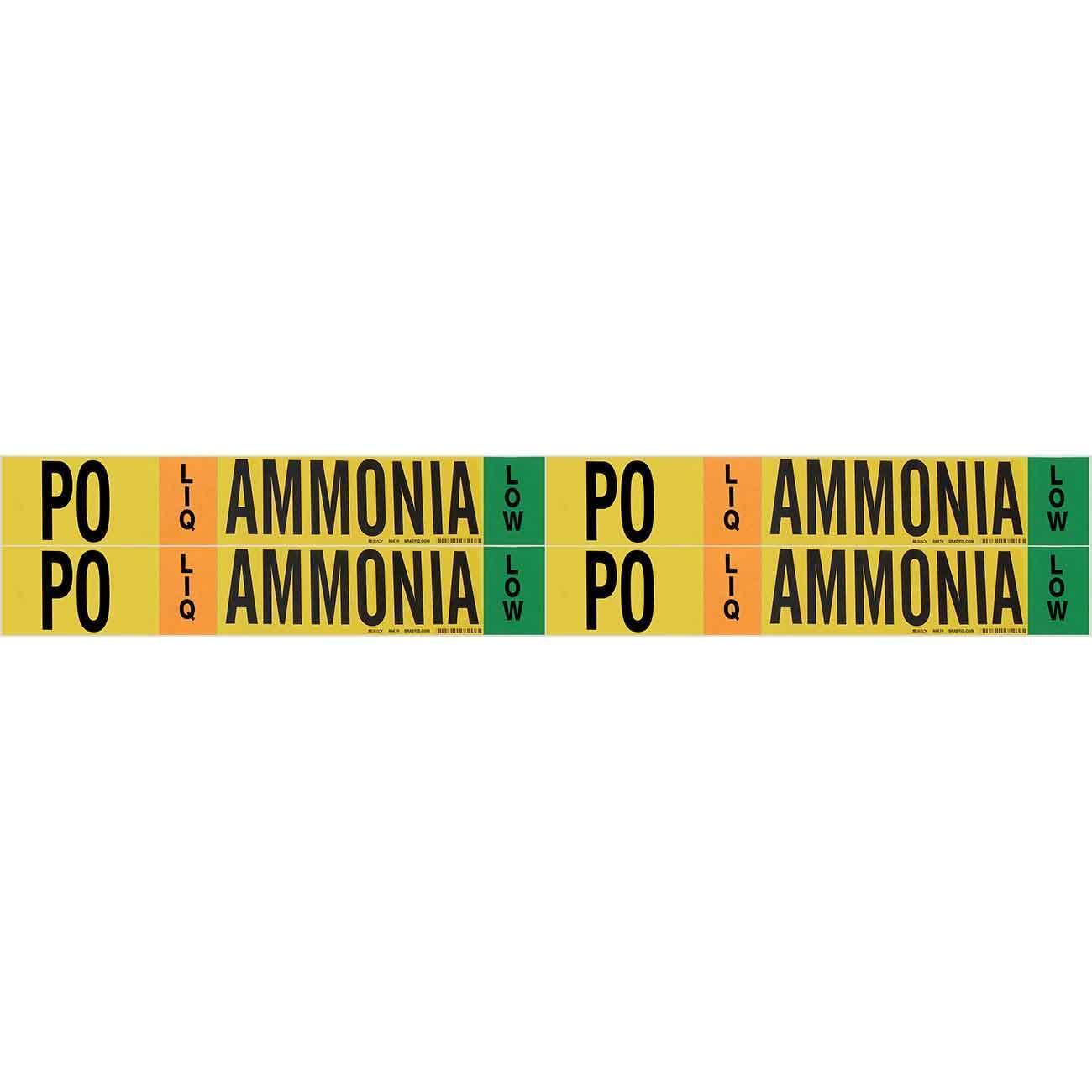 MARKER PIPE AMNA PO LIQ LOW 1 TO 2-1/2IN