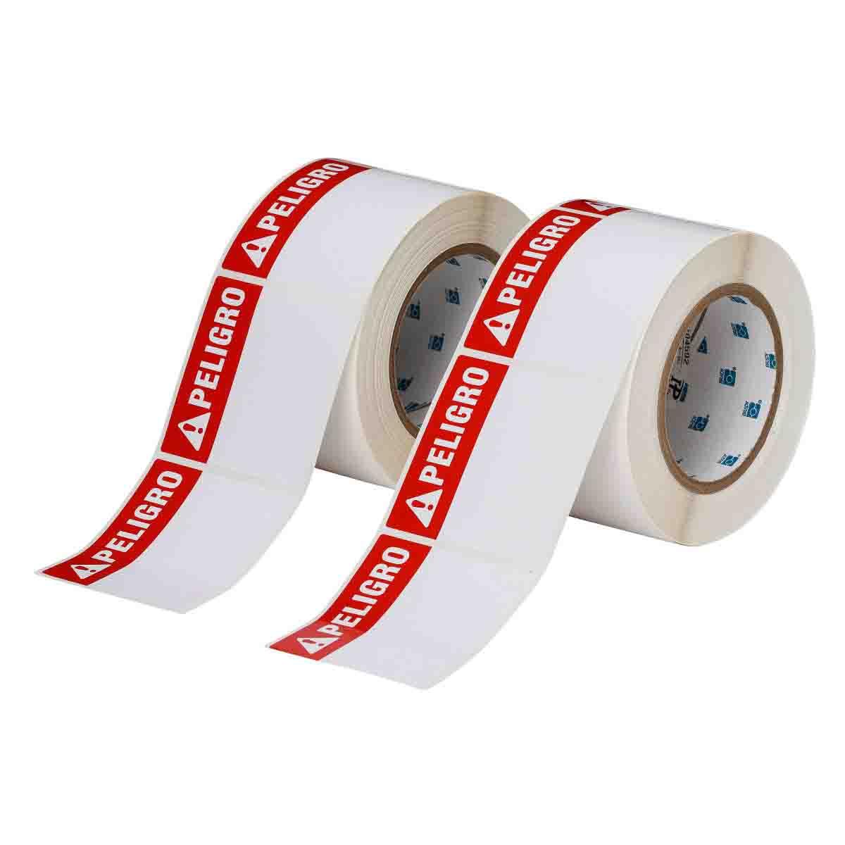 LABEL PTR 3IN 3IN WHT B-483 POLYEST
