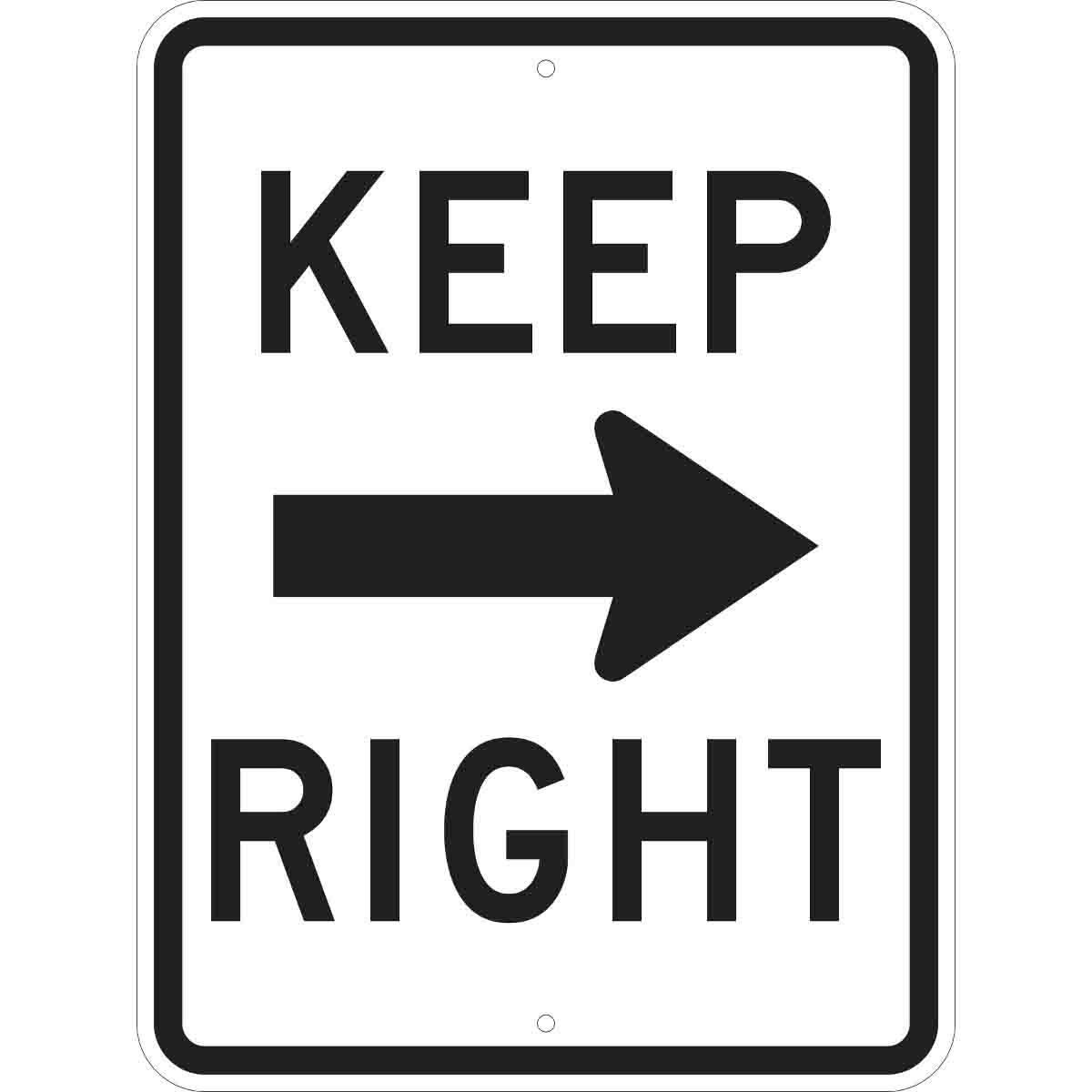 SIGN CTRL TRFC RECT STD SYM/TEXT 24IN