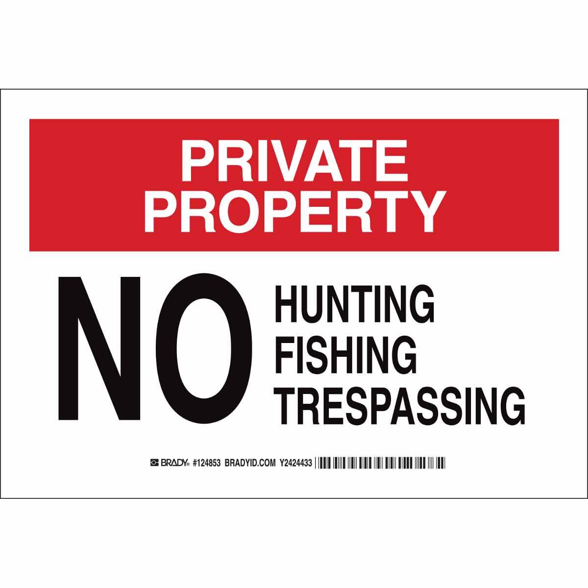 SIGN ADMITTANCE PRIVATE PROP 7IN 10IN