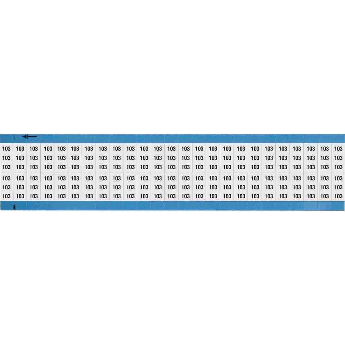 CARD MKR W 3/4IN 0.36IN BK ON WHT 50