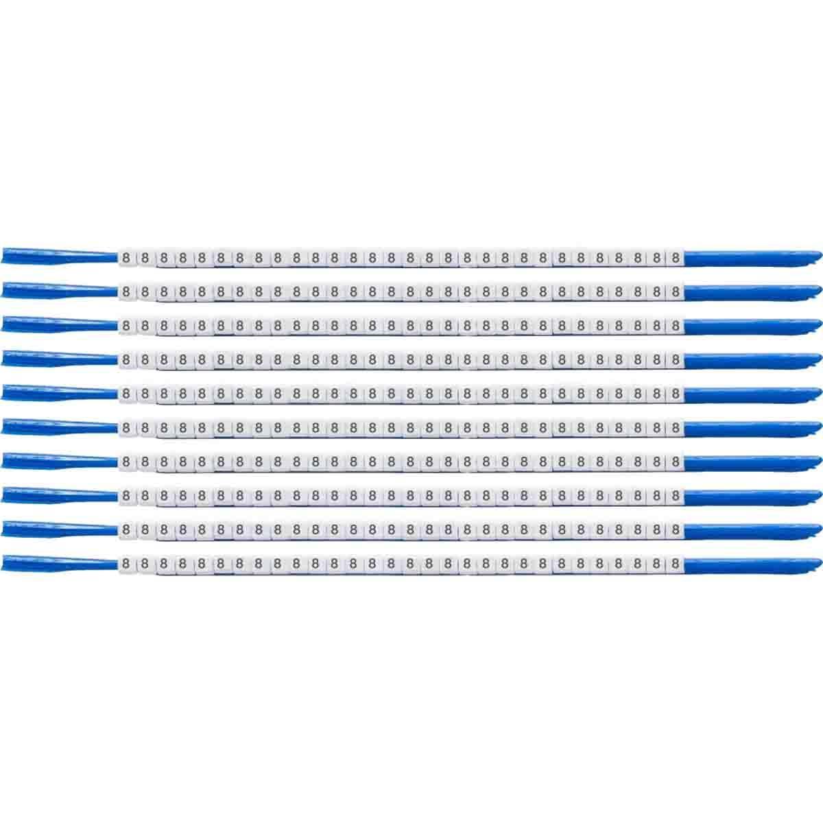 MARKER W 0.075 TO 0.087IN 8 BK ON WHT