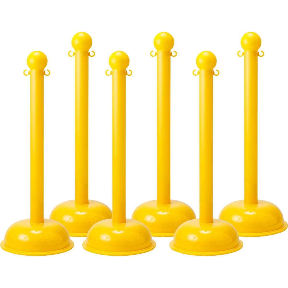 BRADYLINK WARNING POST SOLID YELLOW-PAC