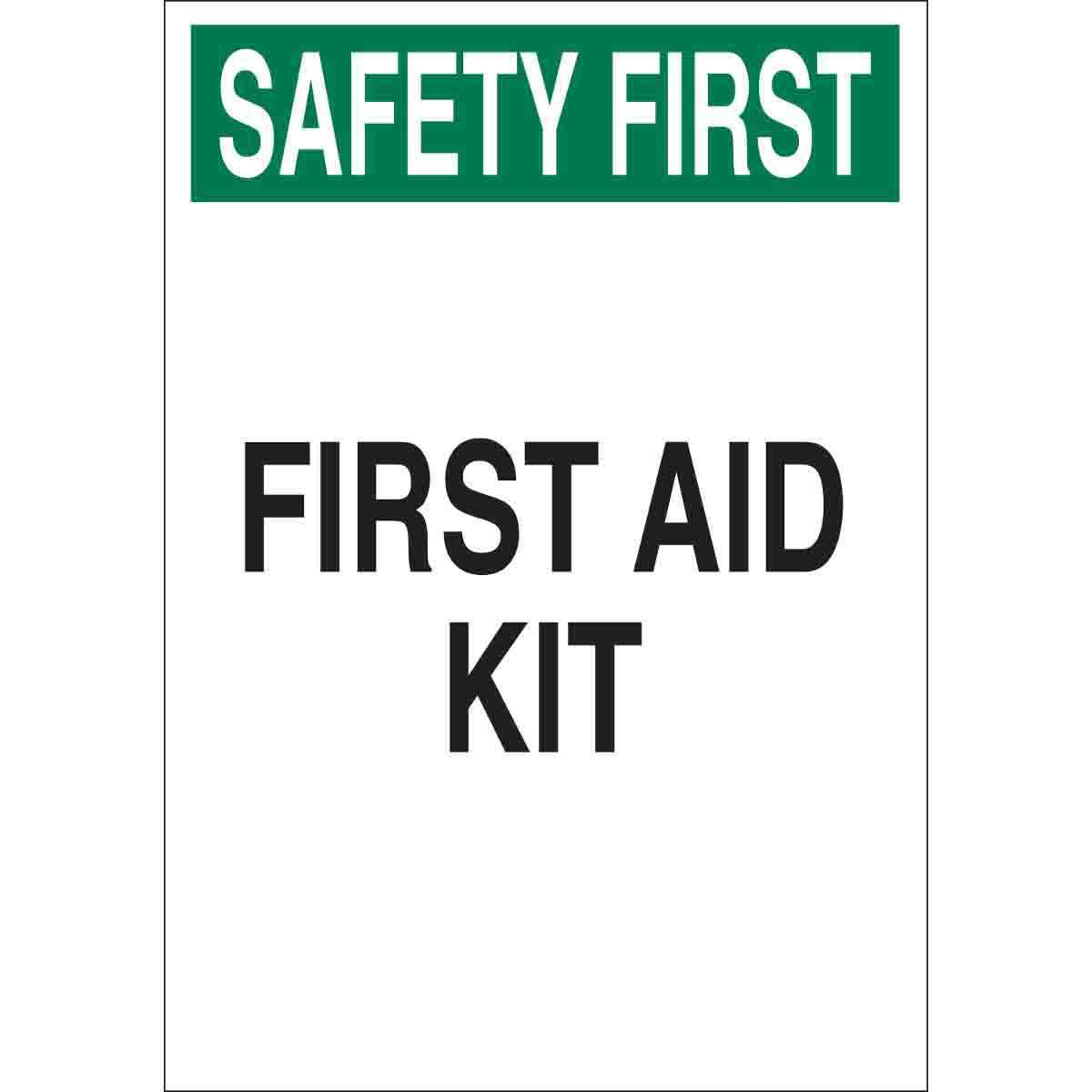 SIGN AID FIRST SAF FIRST 10IN 7IN SURF
