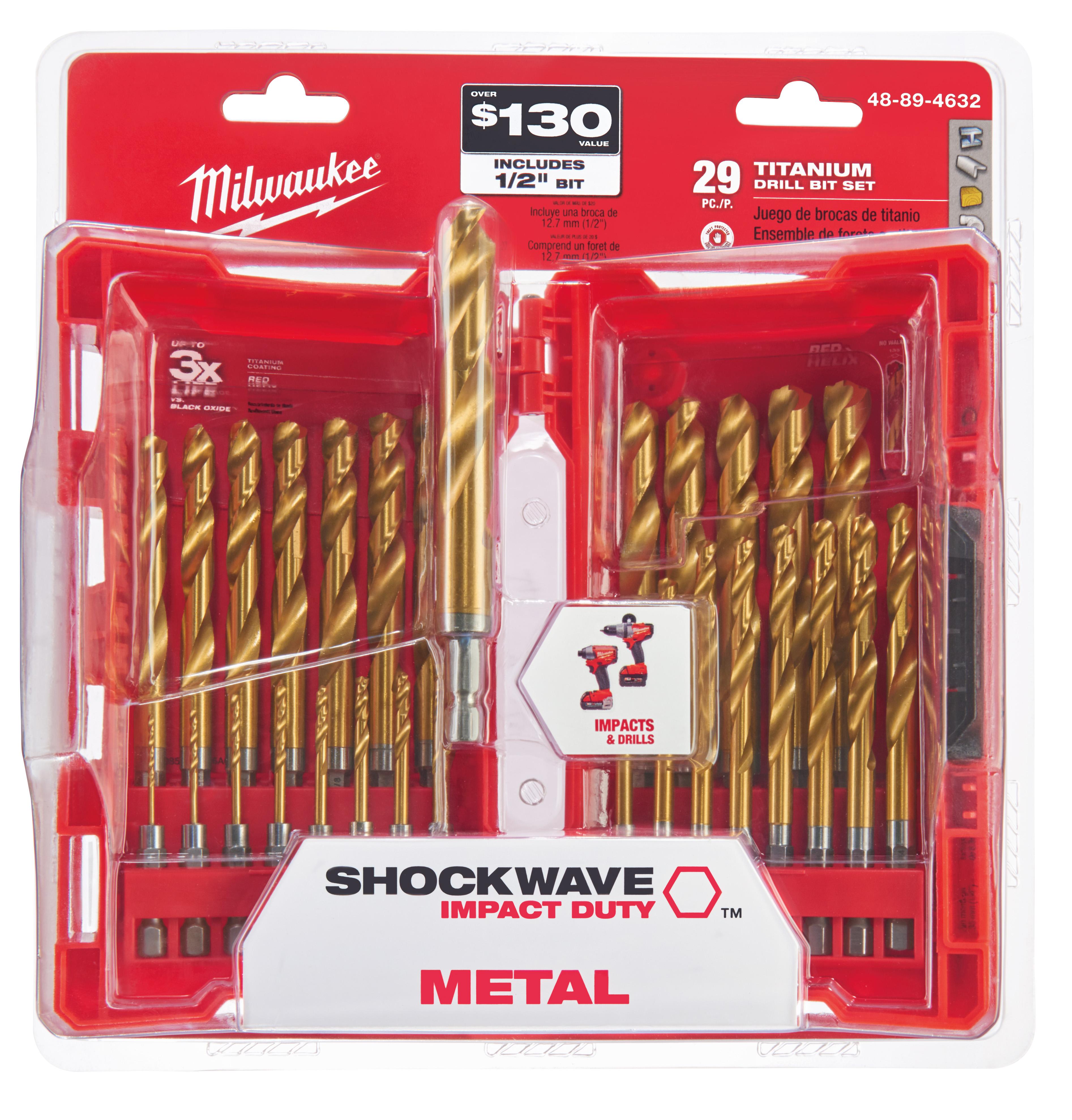 KIT DR BIT 29 ALL DR HSS TITANIUM CTD