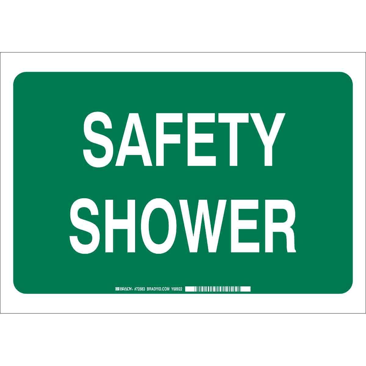 SIGN AID FIRST 10IN 14IN WHT ON GRN TEXT
