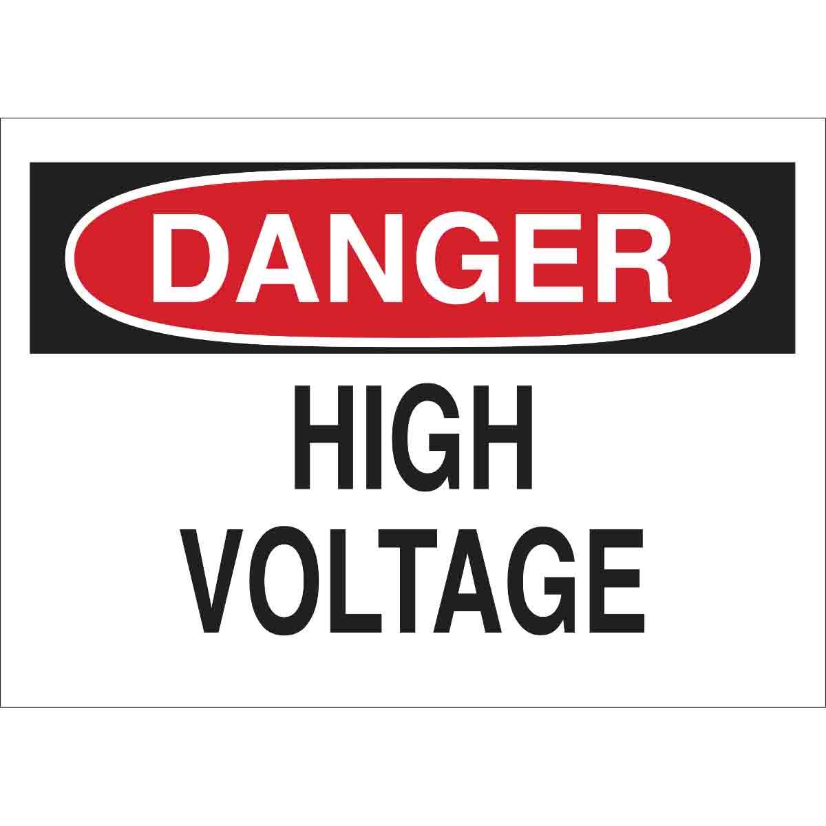 SIGN ADMITTANCE DANGER 14IN 20IN SURF HV