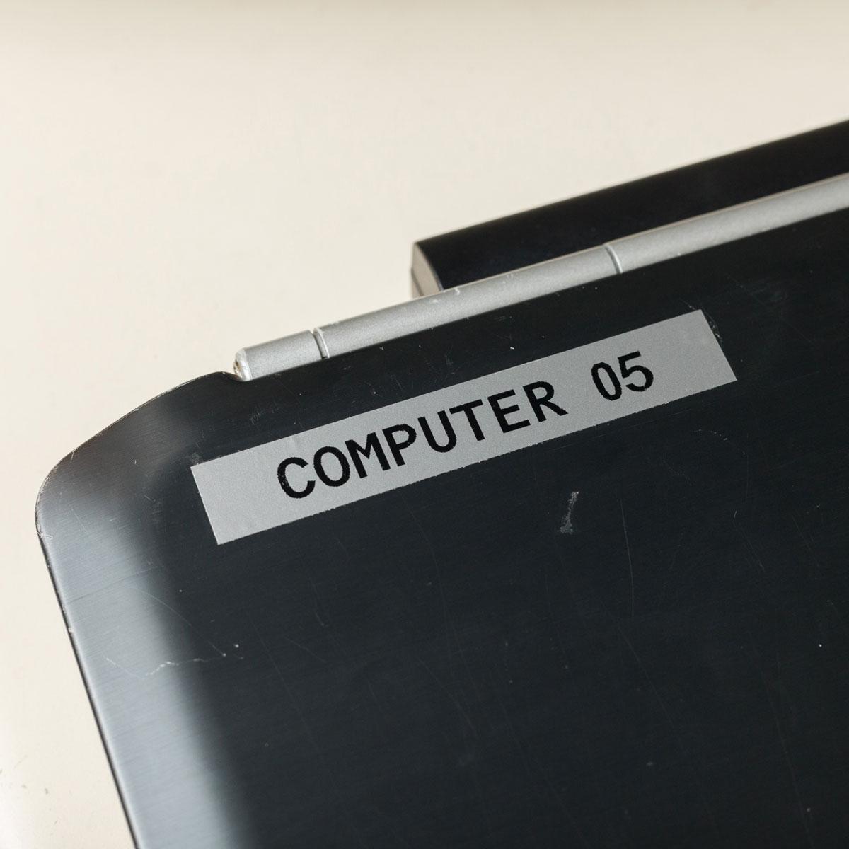 LABEL PTR 100FT 1/2IN GRA B-595 VINYL