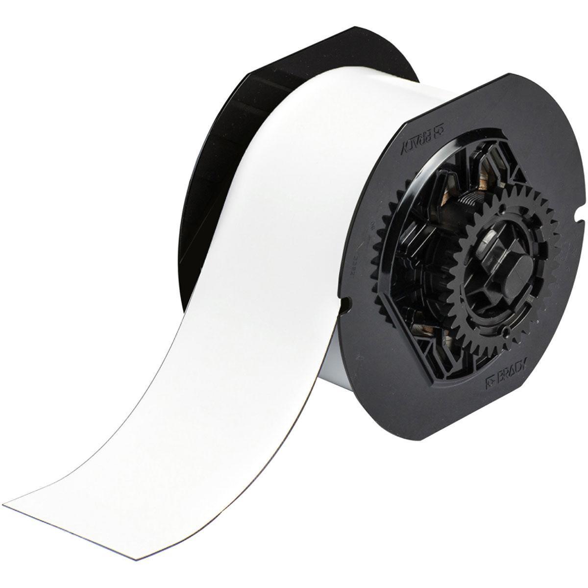 LABEL PTR 25FT 2-1/2IN WHT B-509 POLYEST