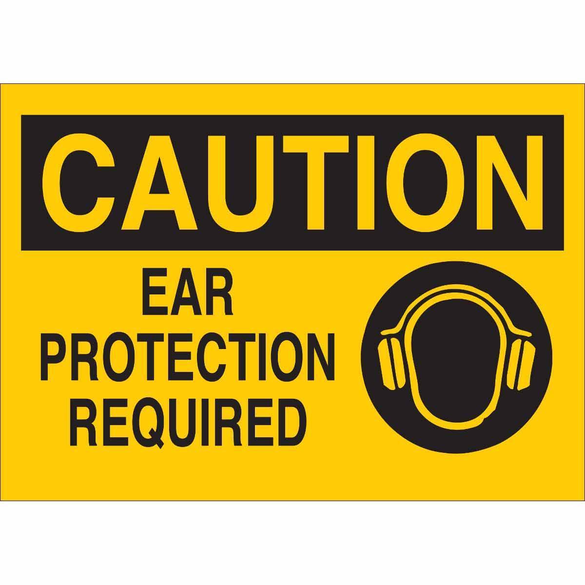 SIGN PROTECTION EAR RECT 10IN 14IN