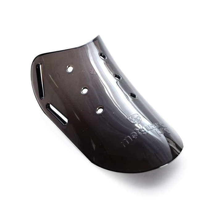 Impacto® METGUARDPRO™ METGUARDPRO Extended Metatarsal Protector, Universal, Polycarbonate, Black, 75 lb Impact Strength