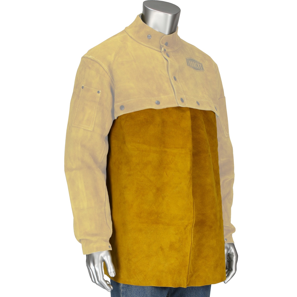 BIB WELDING 24IN LTHR YEL 24IN