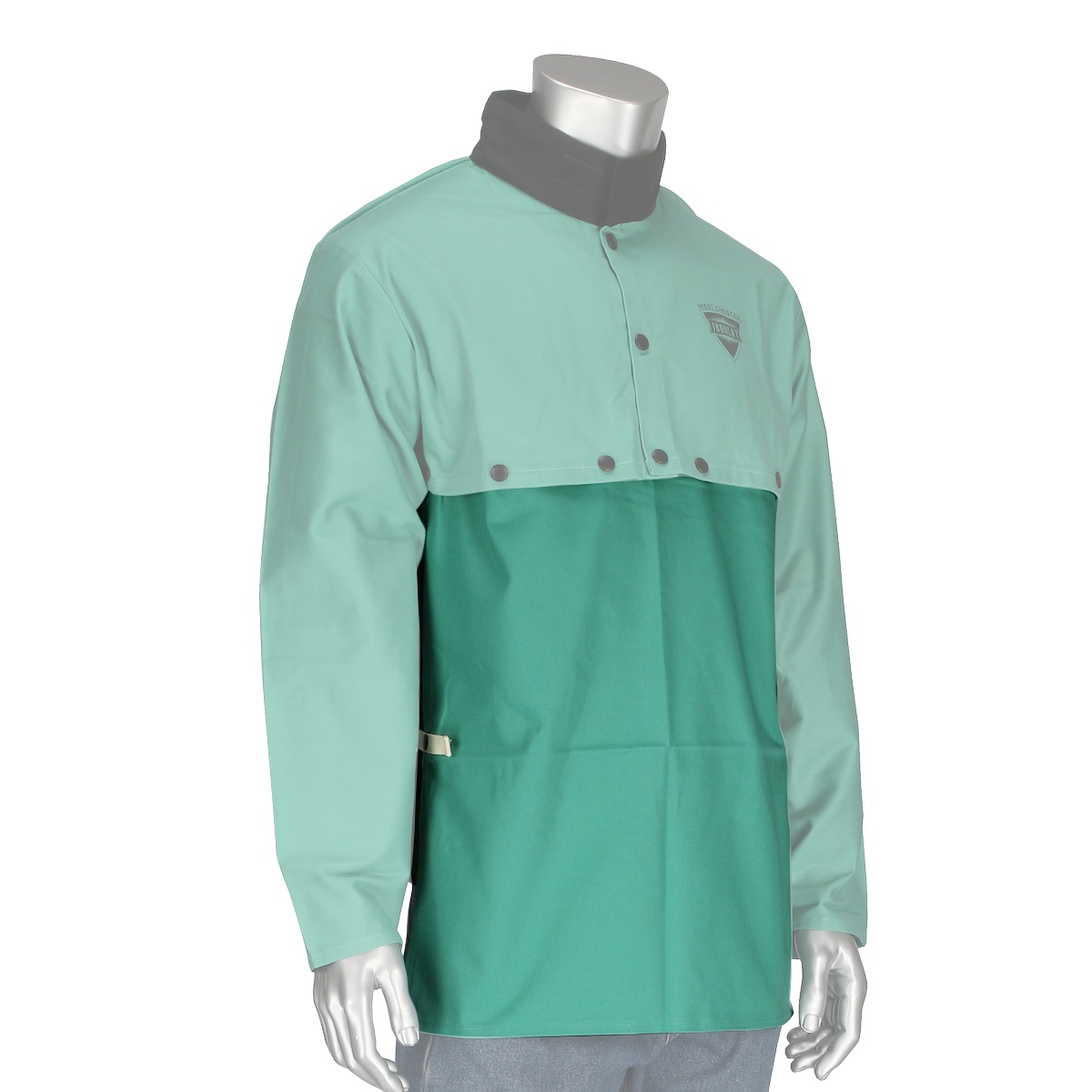 BIB WELDING 14IN COTTON GRN 9OZ 14IN