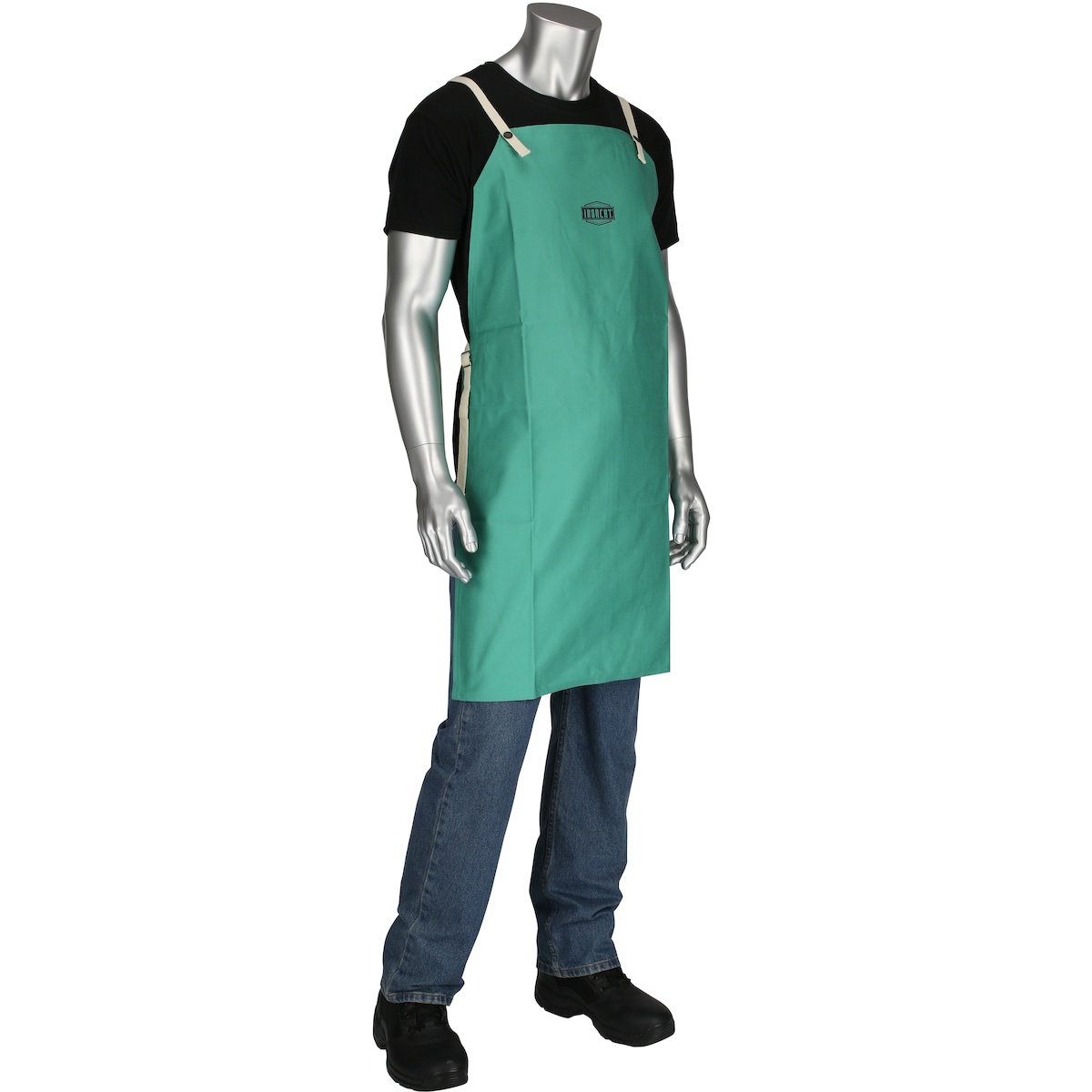 APRON RESISTANT FLM GRN COTTON 36IN 24IN