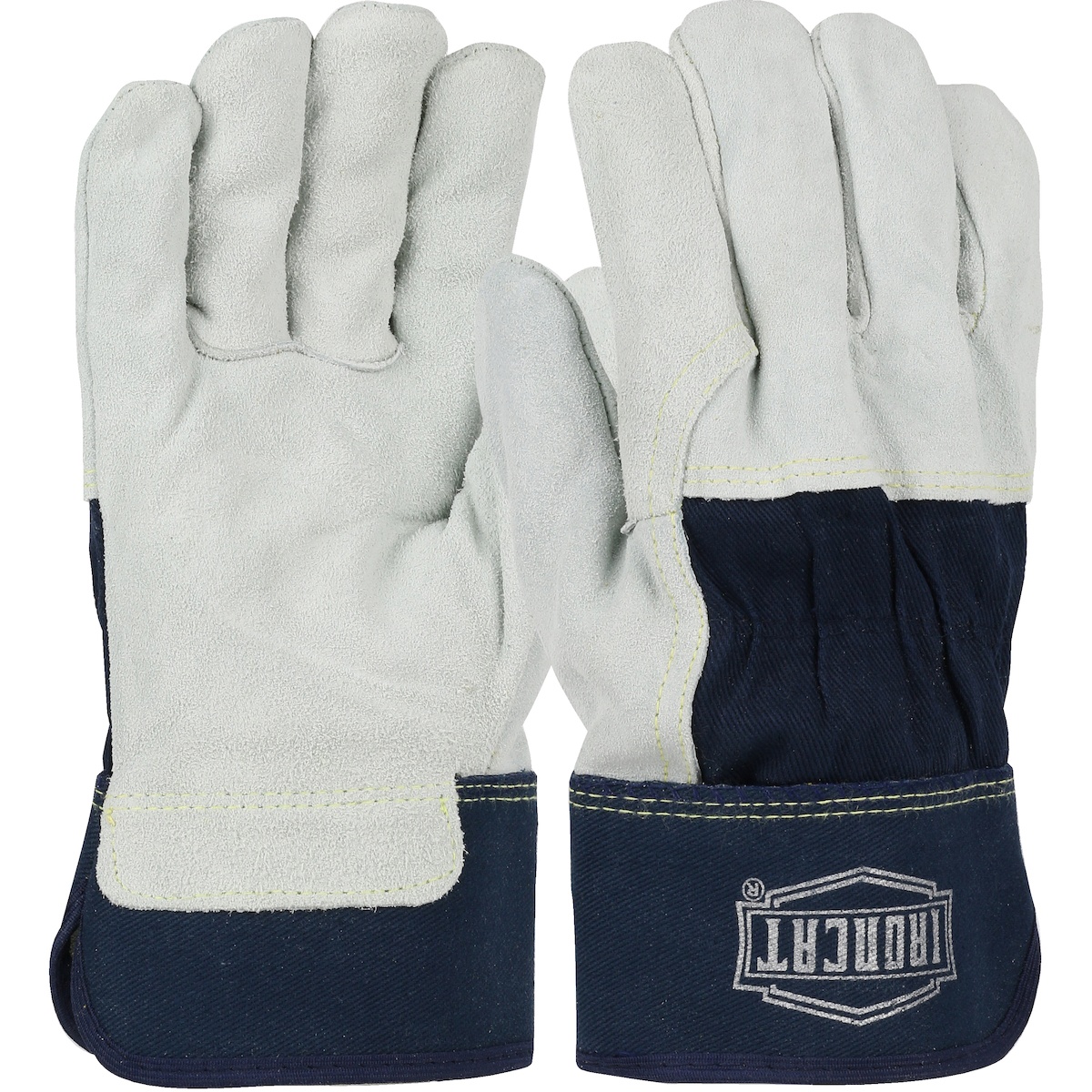 GLOVES WELDING L BL/GRA COTTON 10-1/2IN