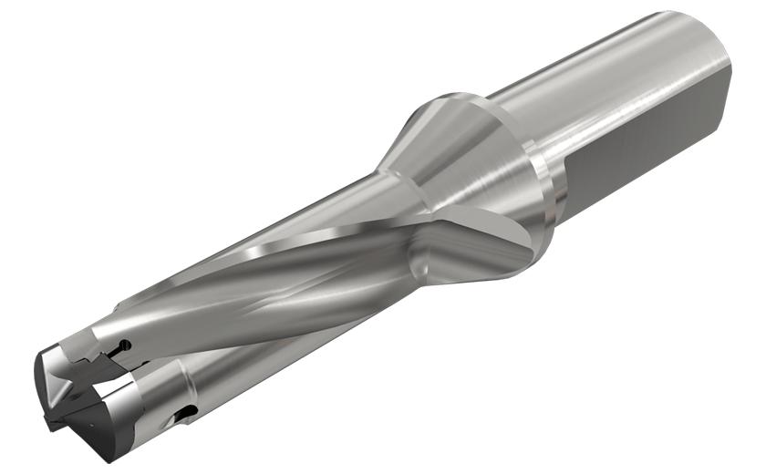 Iscar 3200446 DCM-3D (7.5-25.9 mm) Drill Body with Exchangeable Head, 1-Flat Shank