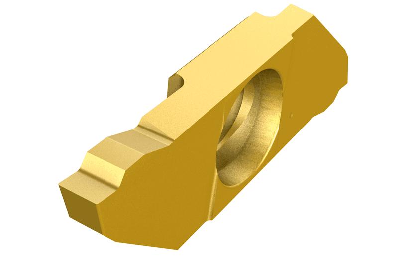 Iscar 3333357 SCIR/L-22-N/R/L Grooving and Parting Insert, Square Shape, SCIR Insert, 1.57 in Insert, Right Hand Cutting, 0.039 in W Cutting, TiAlN
