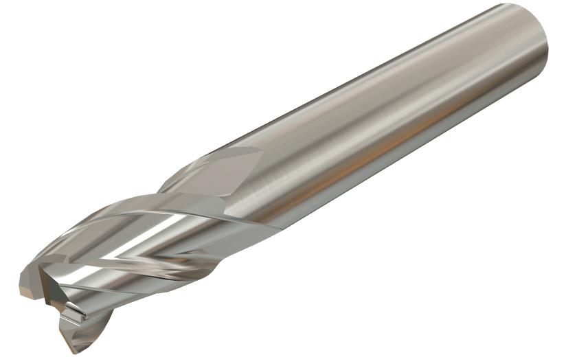 Iscar 5651140 EC-A3/E3 (economical-short/medium) Center Cutting Economical Medium Length Square End Mill, 7 mm Dia Cutter, 10 mm Length of Cut, (3) Flutes, 8 mm Dia Shank, 42 mm OAL, AlTiN