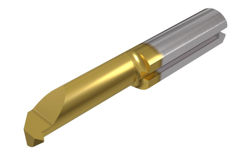 Iscar 6412032 PICCO R/L-60 deg-Thread Insert, 0.075 in D Cutting, 60 deg Profile Angle, Solid Carbide, TiAlN, 1.378 in OAL, 0.197 in Dia Shank