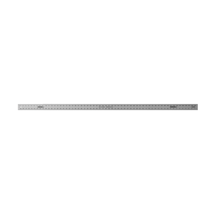Johnson J60 Heavy Duty Straight Edge, Imperial Measuring System, Graduations 1/8 in, 1/16 in, Extruded Aluminum, Anodized