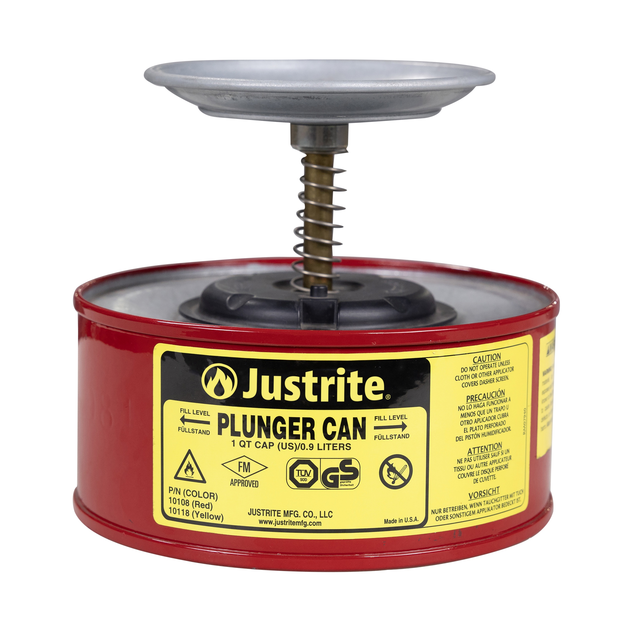 CAN DSPNSG PLGR 1QT STL R PWD CTD 5IN
