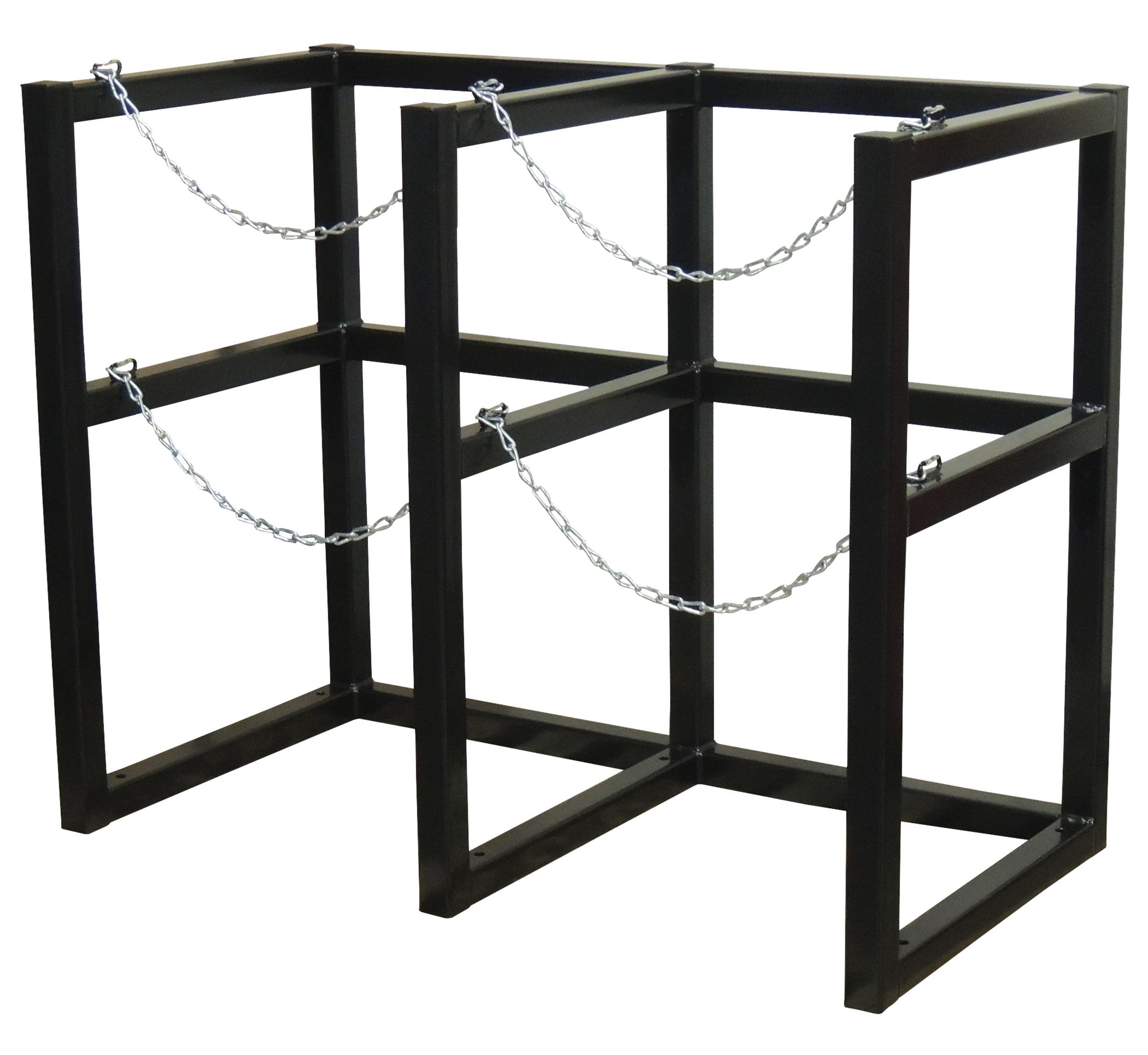 RACK BARRICADE CYL GAS 2 40IN 54IN 26IN