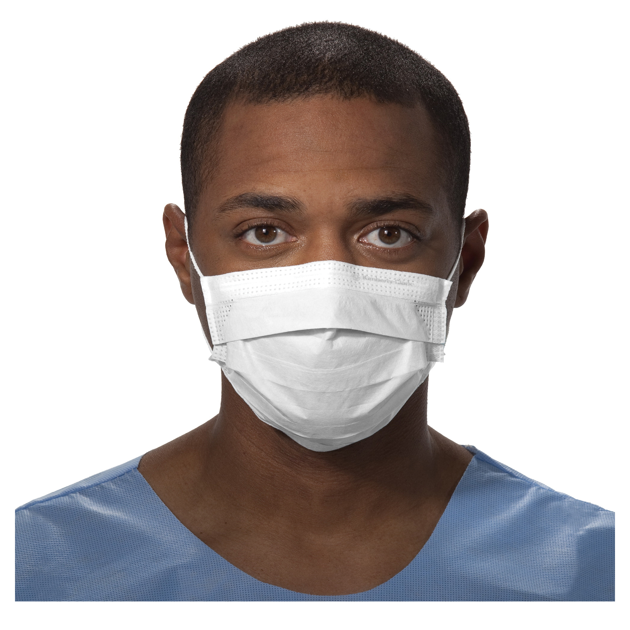 Kimberly-Clark* 47090 Pleat Style Procedure Mask, Standard, Resists: Fluid
