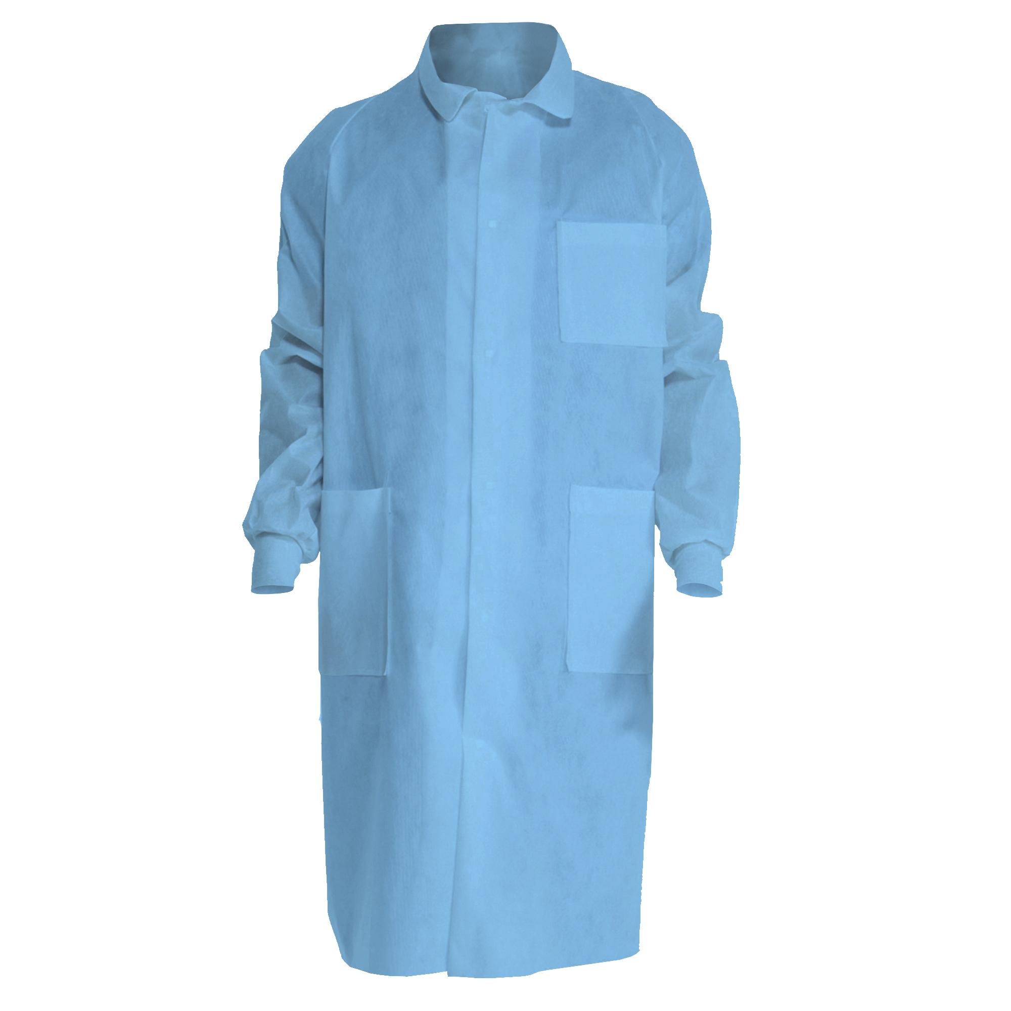 COAT LAB UNISEX 2XL BL 3-LYR SMS FABRIC