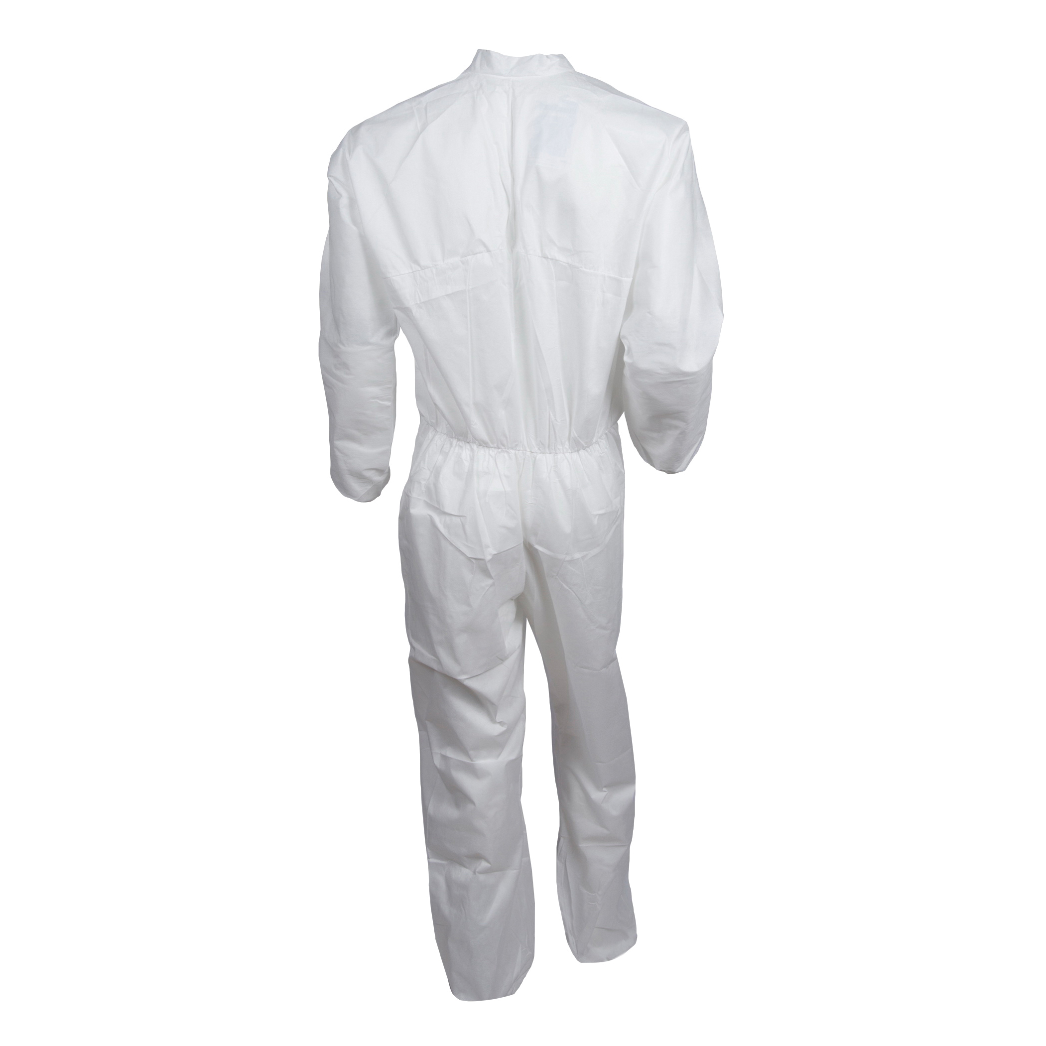 COVERALL DISPOSABLE UNISEX L WHT 25IN