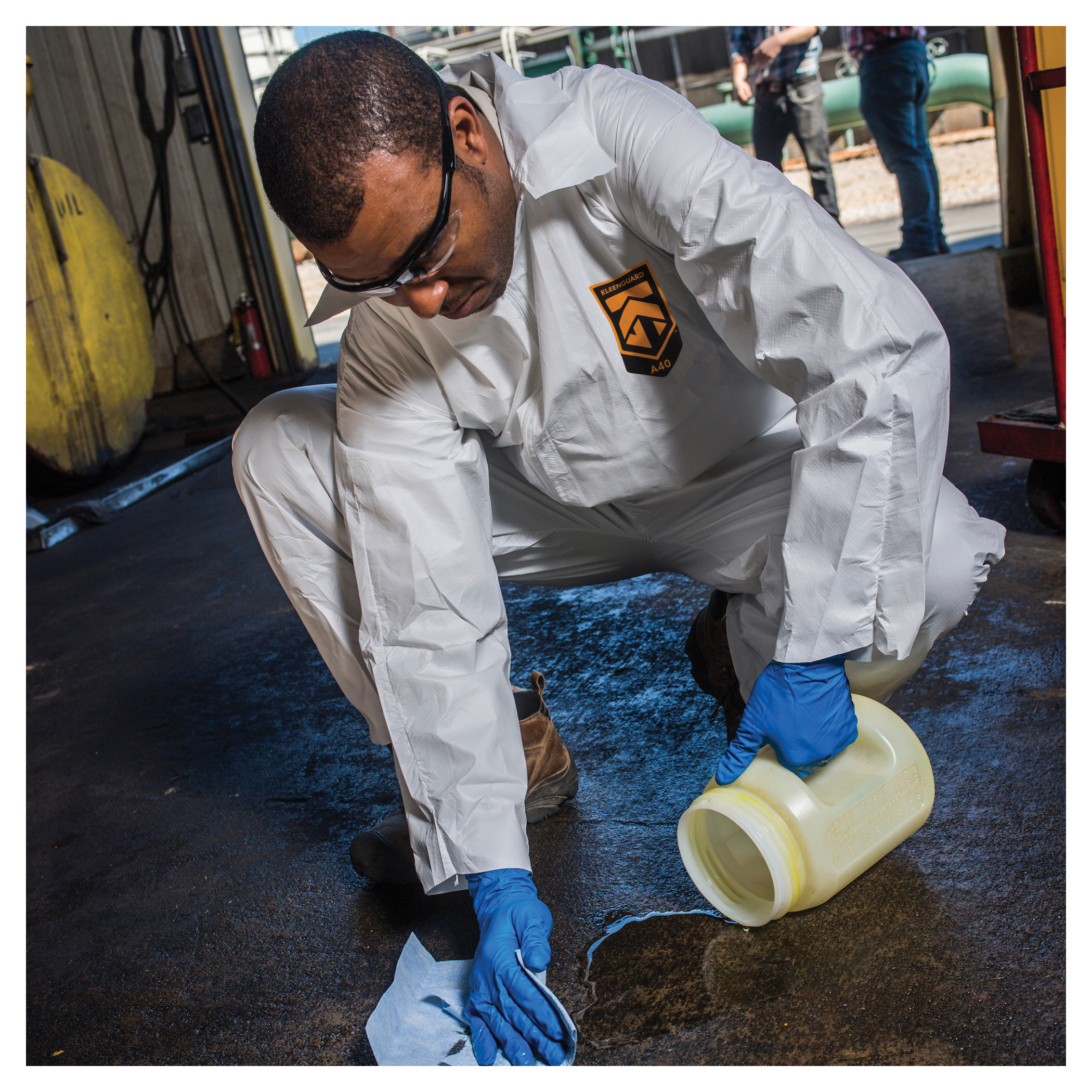 COVERALL DISPOSABLE UNISEX L WHT 25IN