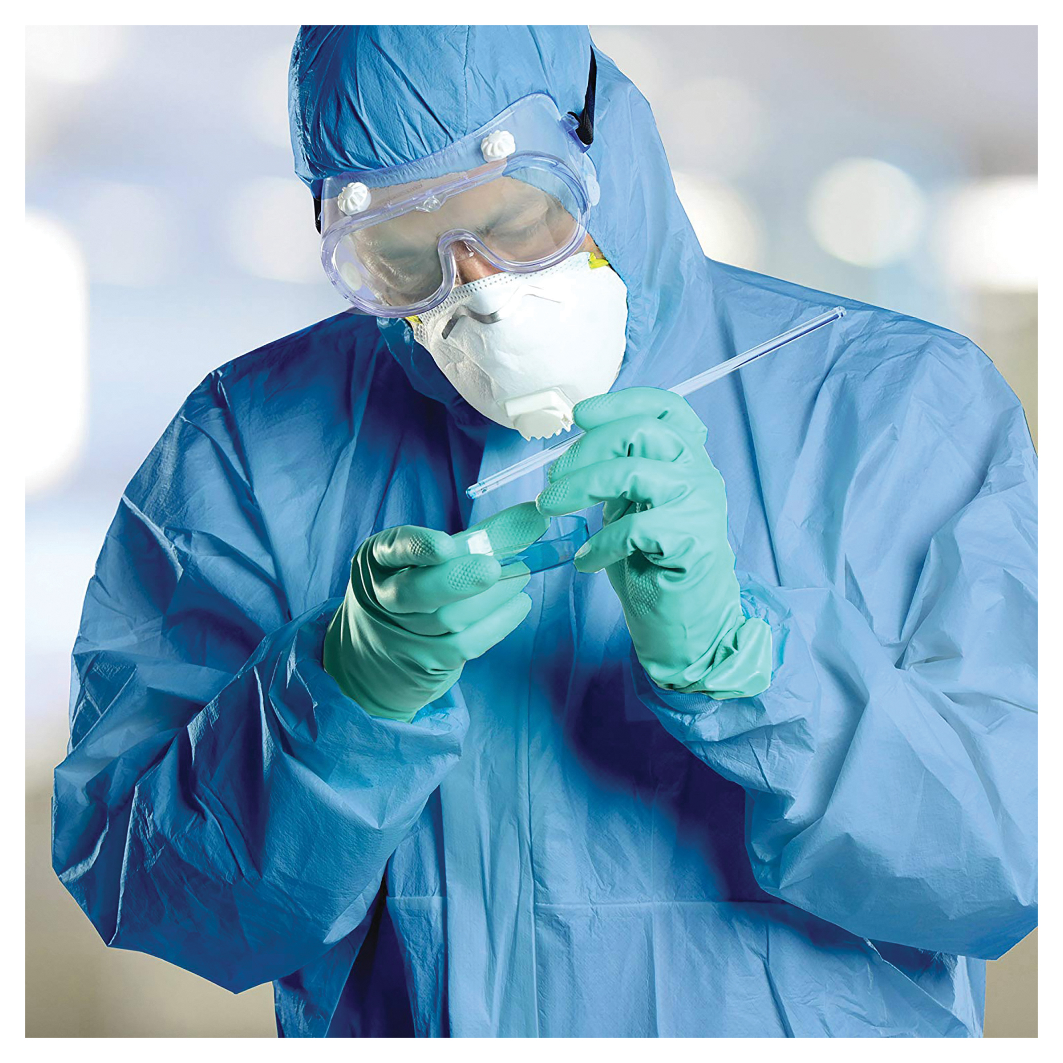 COVERALL DISPOSABLE 3XL BL SMS FABRIC