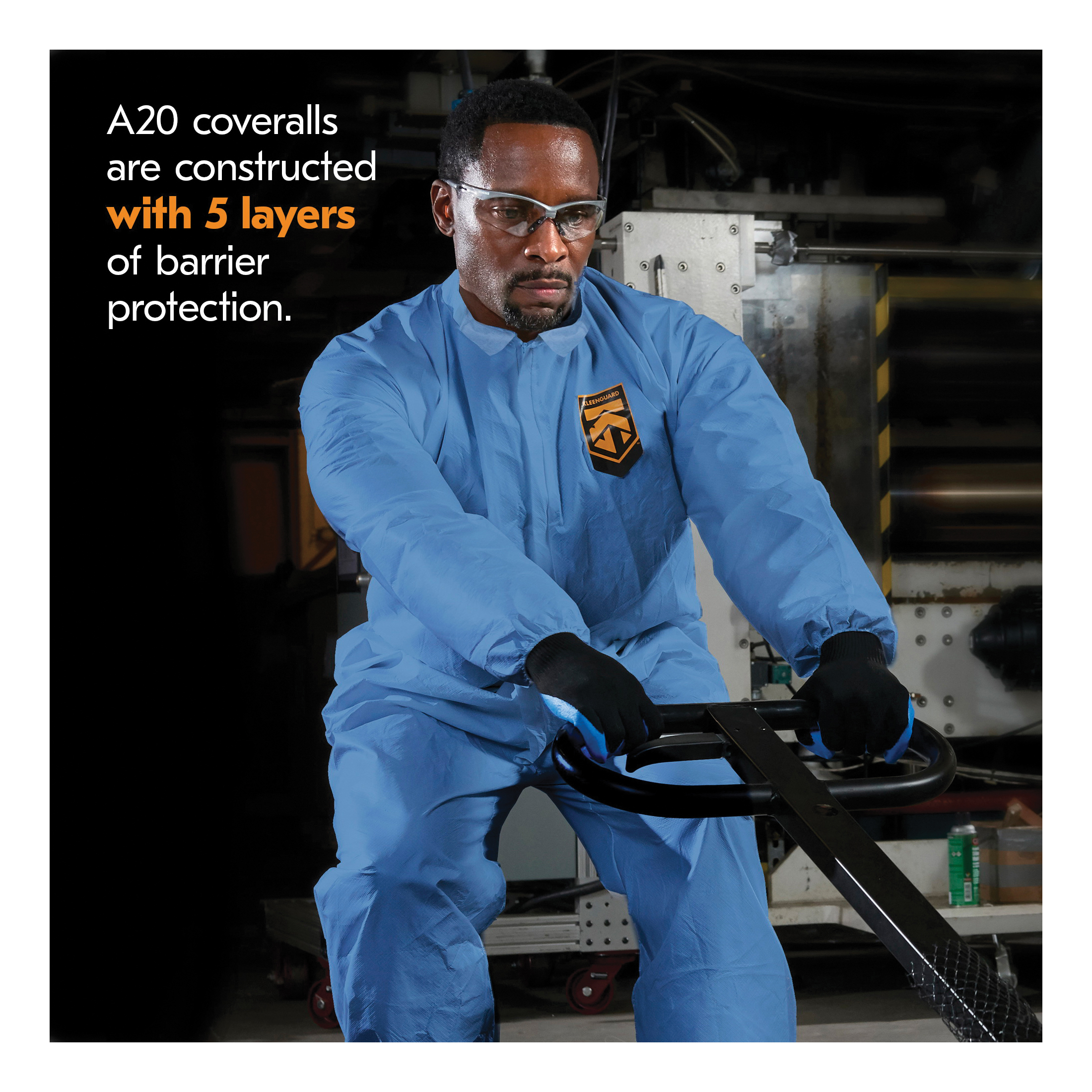 COVERALL DISPOSABLE XL BL DENIM 29-3/4IN