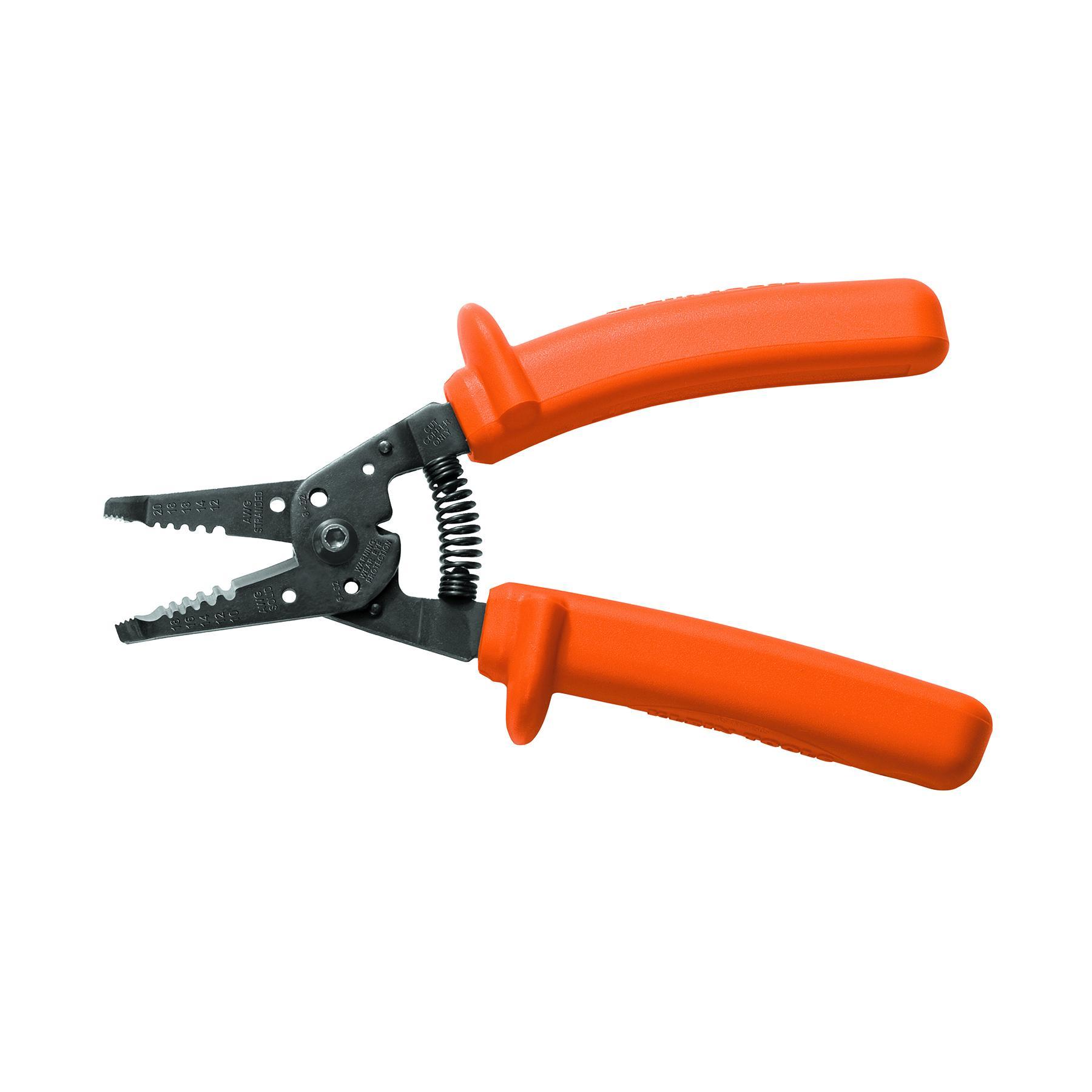 STRIPPER/CUTTER W 18 TO 10AWG 8IN STL