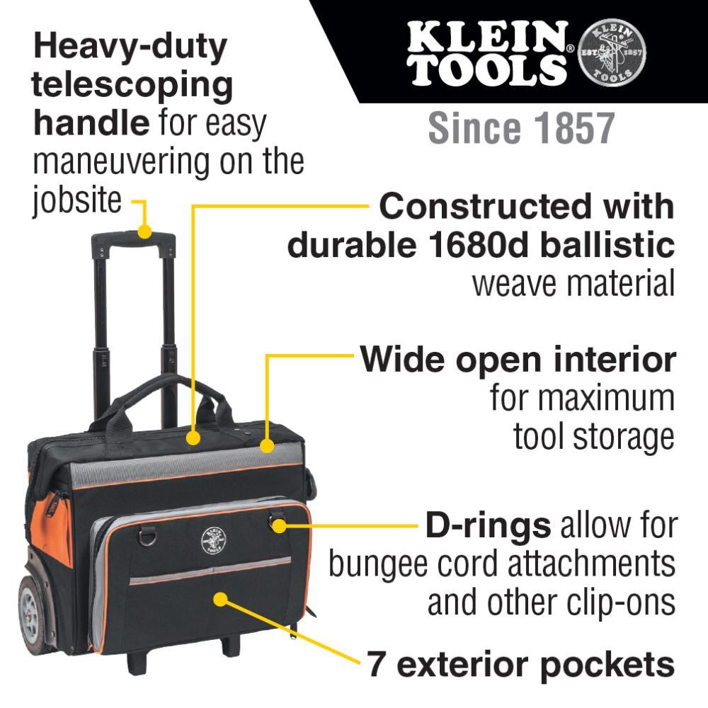BAG TOOL ROLLING 600D BAL WEAVE BK/ORN