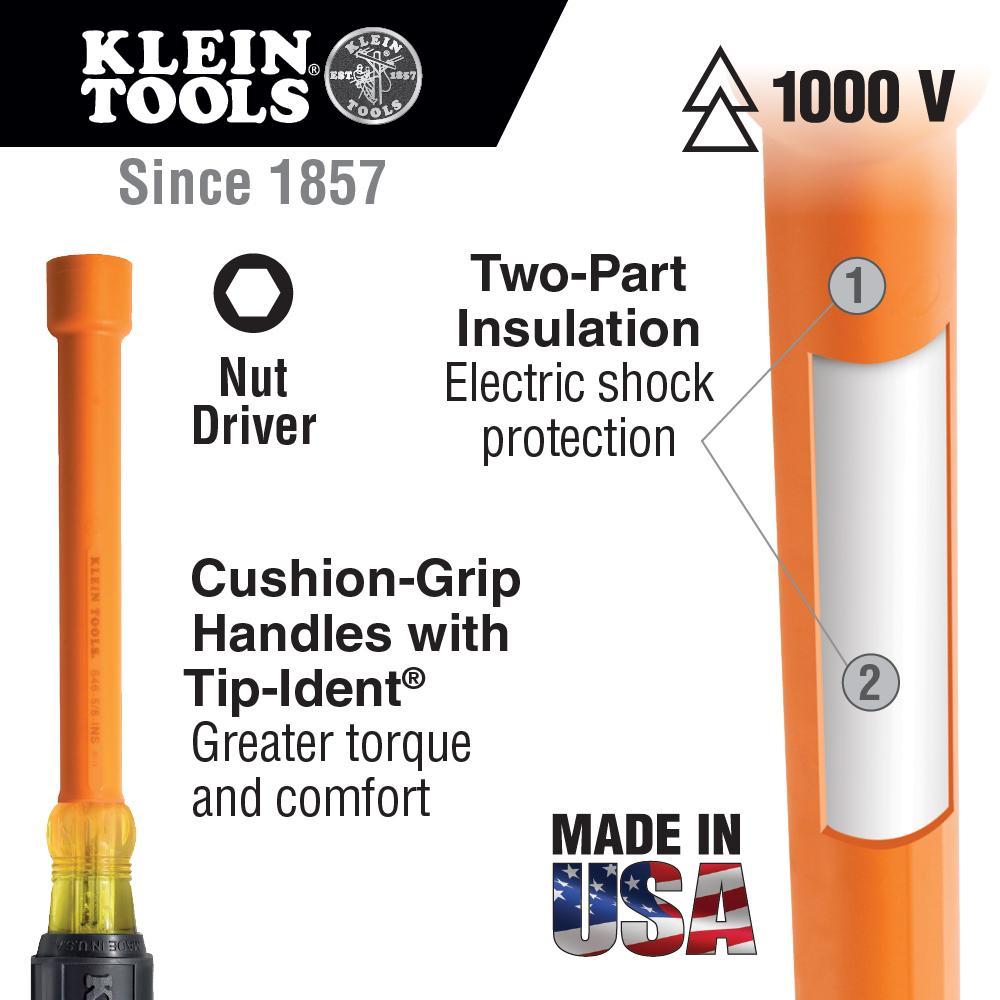 NUTDRIVER IMPRL 5/16IN HOL CUSH GRIP ORN