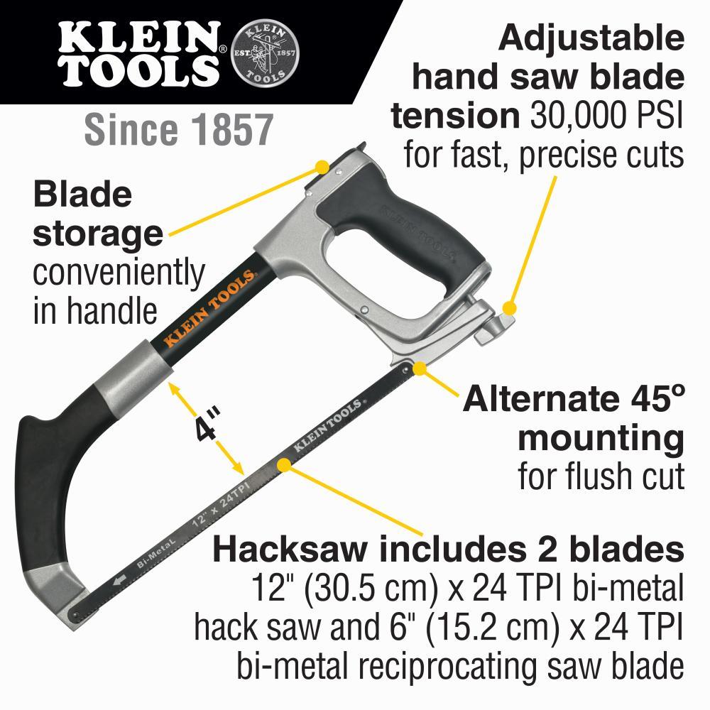 HACKSAW 12IN 45DEG STL 24TPI 16-1/4IN HT