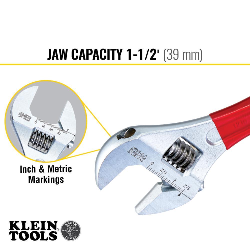 WRENCH ADJUSTABLE 1-1/2IN 12-3/8IN YES