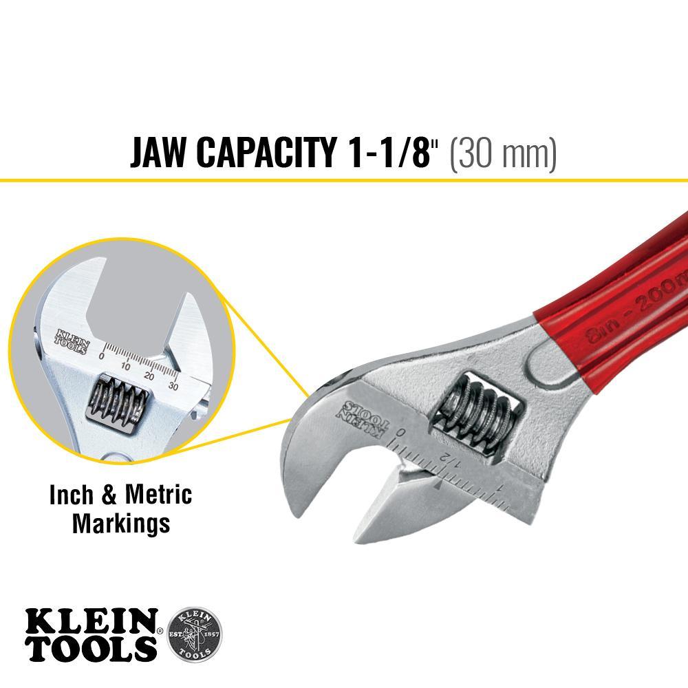 WRENCH ADJUSTABLE 1-1/8IN 8-1/4IN YES
