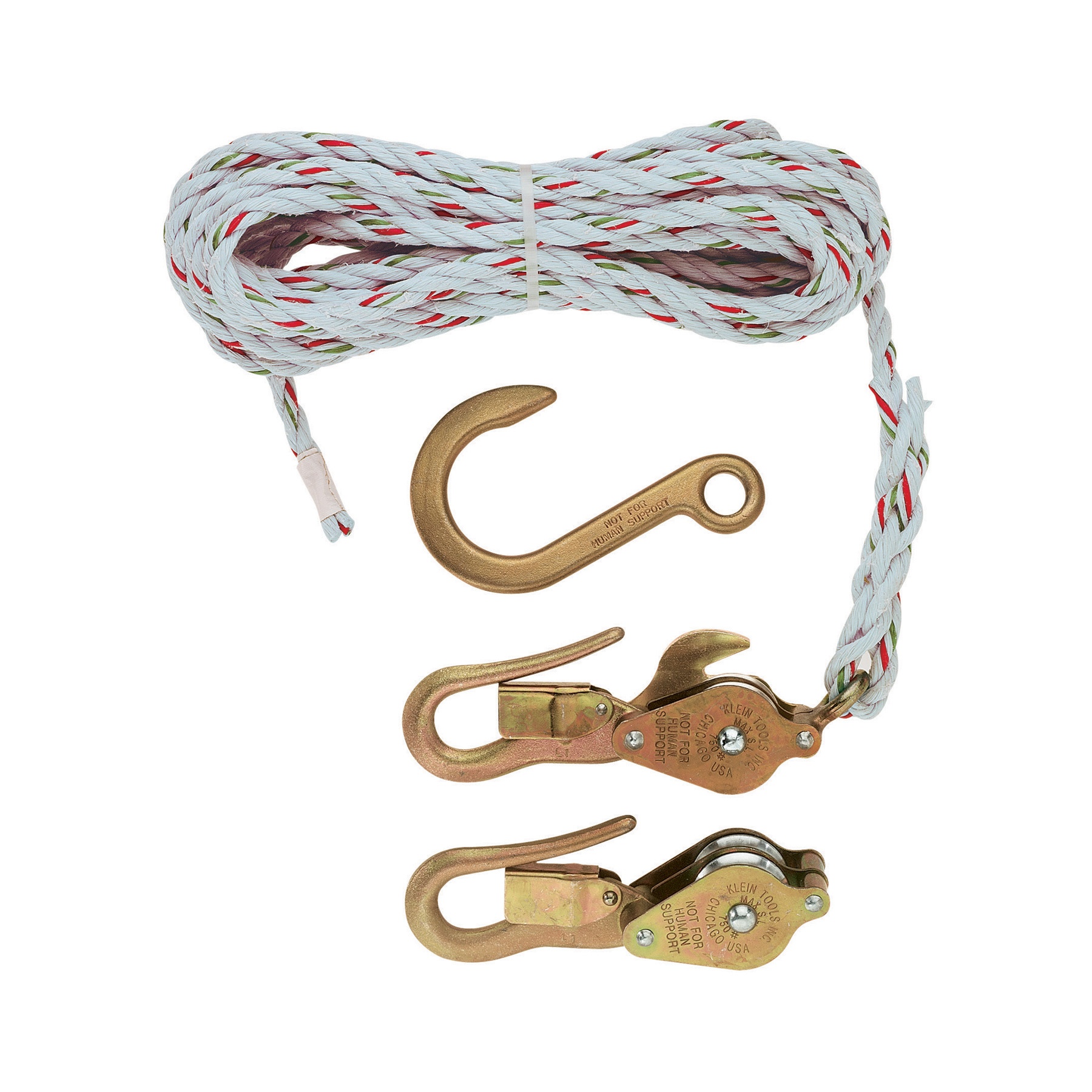 TACKLE AND BLK 750LB 3/8IN 25FT 1-7/8IN