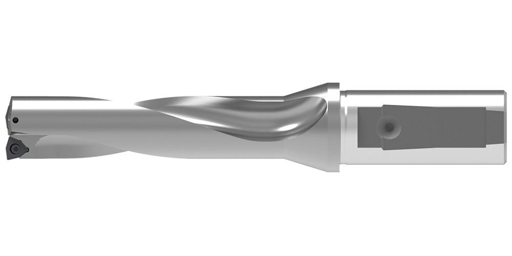 Komet 1089424012 KUB Trigon Insert Drill, 0.9449 in Drill, 0.9843 in Dia Shank, 4XD Drill Depth by Dia Ratio, WOEX 040304 Insert, 6.9291 in OAL, 3.7795 in D Max Drill