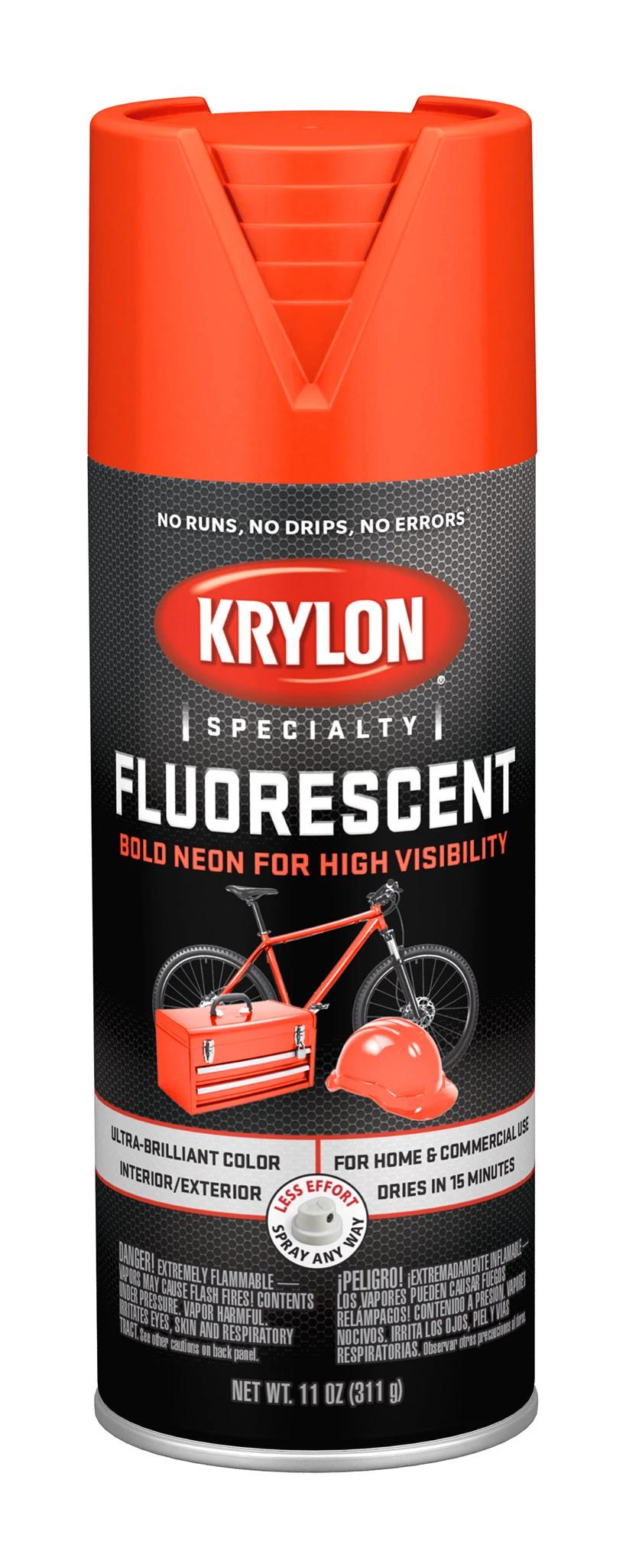 PAINT RED ORANGE FLUOR 16 OZ AERO