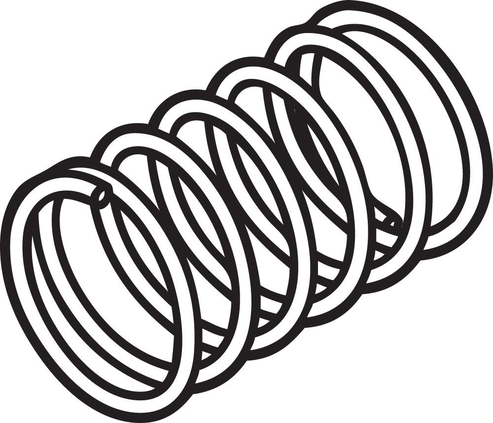 SPR FOR INDEXABLES COIL SPRING STEEL 999
