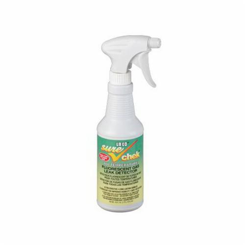 LA-CO® 032851 sure-chek® Non-Corrosive Liquid Leak Detector, 1 qt, -55 to 200 deg F, For Use With CSST Systems, Gas Line Connections, Blue/Green