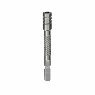Leatherman® 931009 Bit Driver Extender, Silver, 1/4 in Shank, Nonmagnetic, Stainless Steel