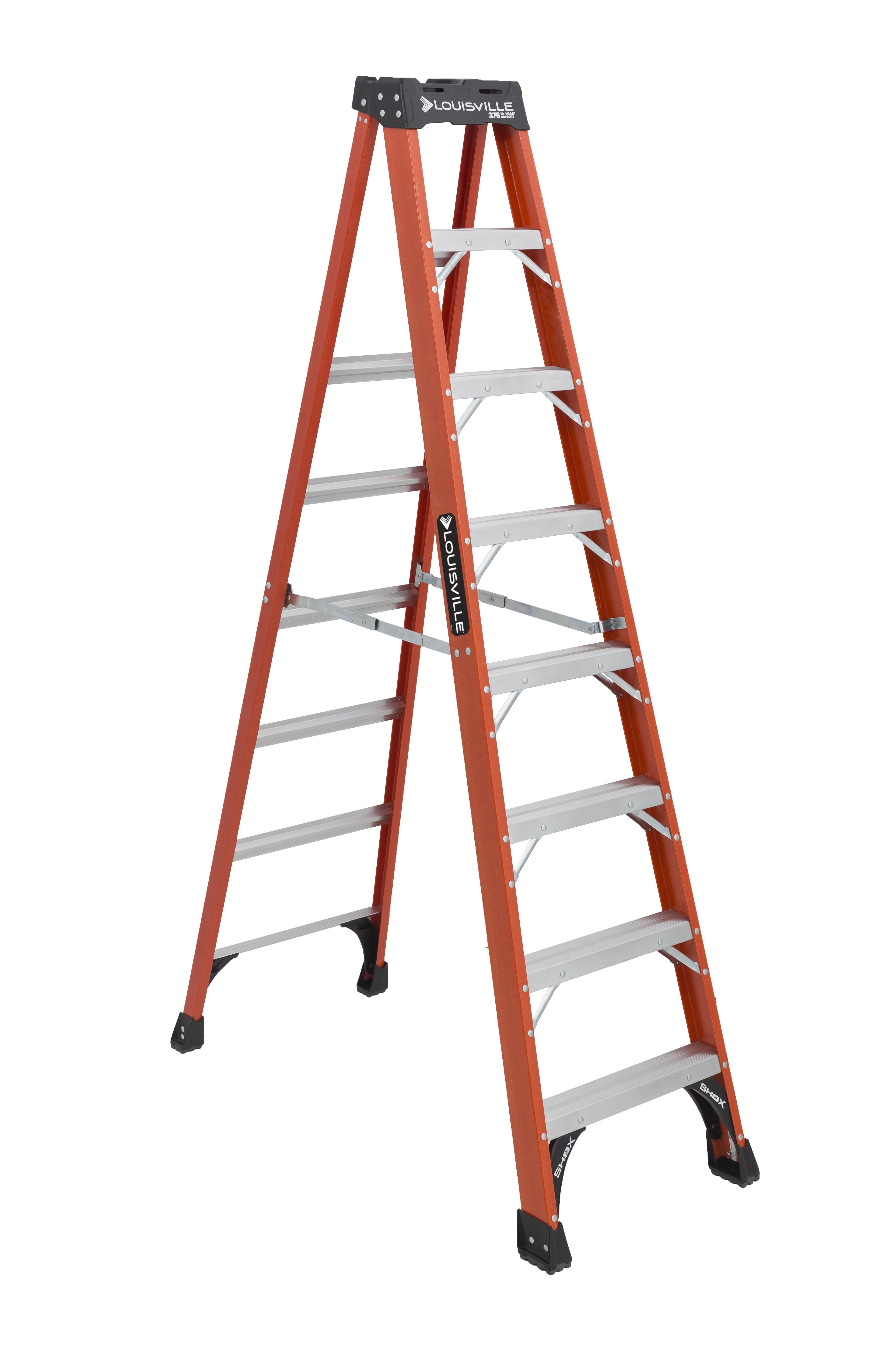 LADDER STEP 8FT 375LB A14.5 FIBERGLASS