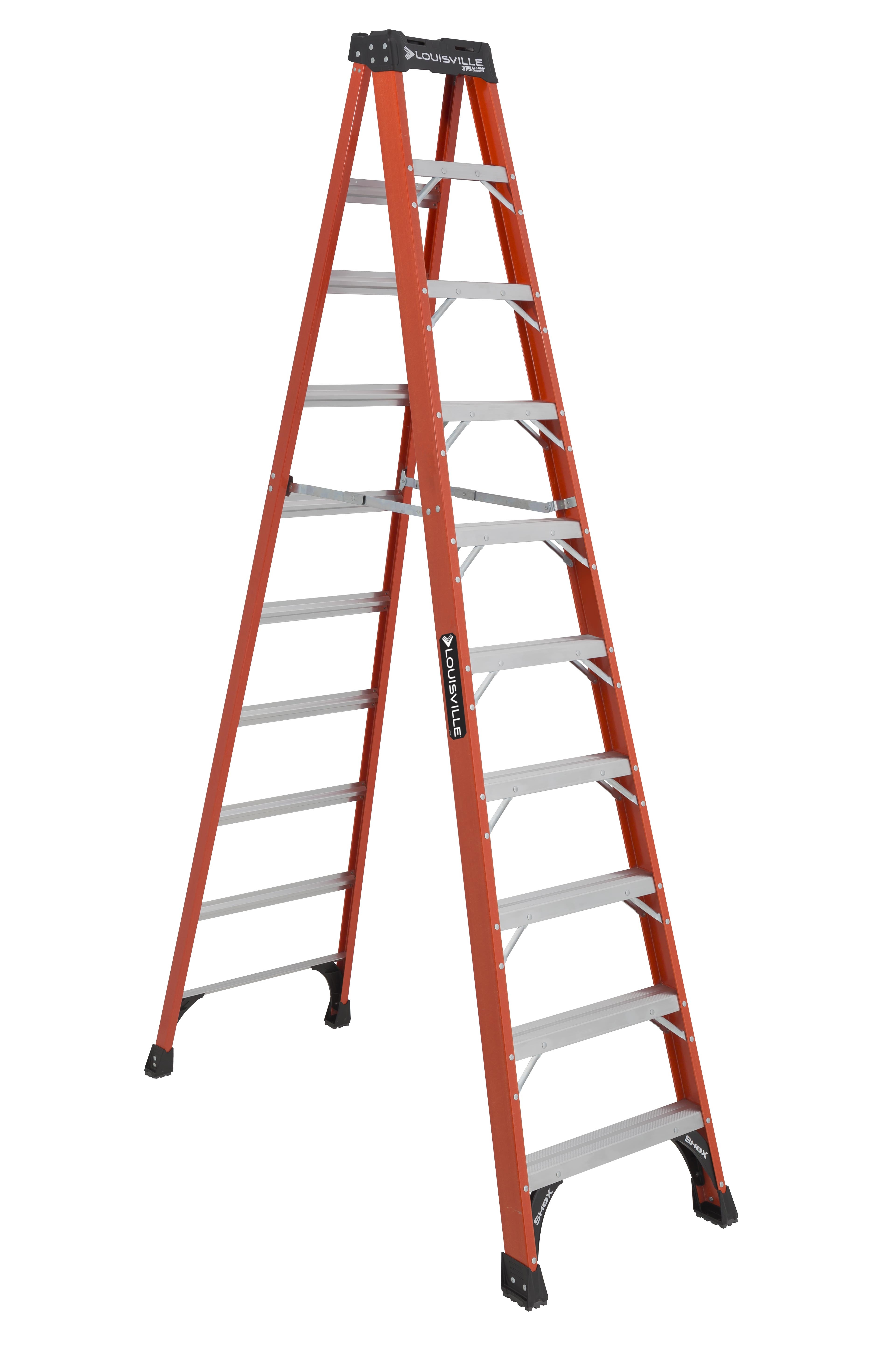LADDER STEP 10FT 375LB A14.5 FIBERGLASS