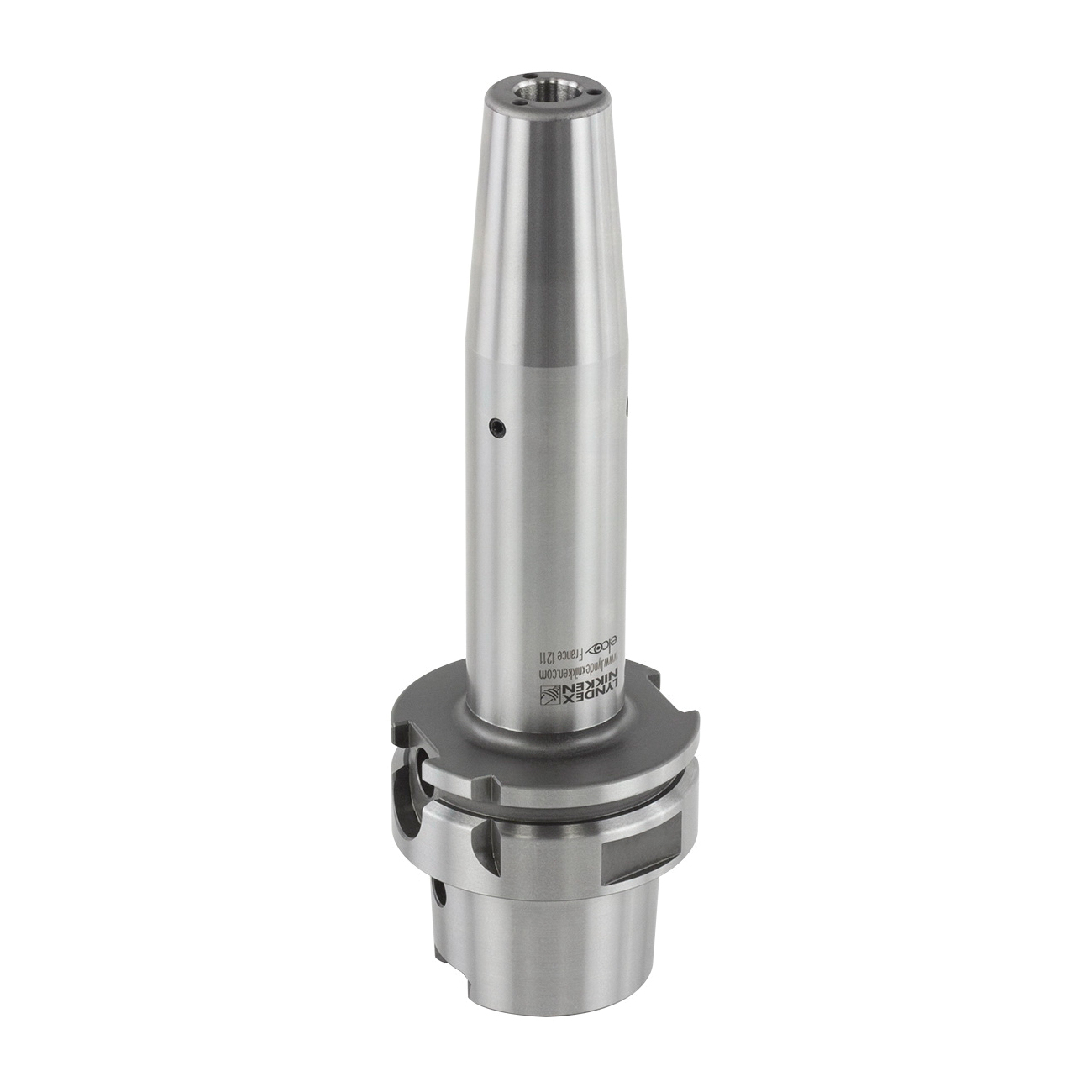 Lyndex-Nikken H63A-SF16-160CP Extended Metric Pre-Balanced Shrink-Fit Holder With Coolant Port, HSK Taper Shank, HSK63A Machine Side, For Use With Shrinking Tools